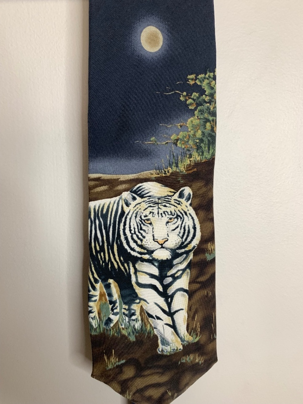 Vintage Tiger Safari 100% Silk